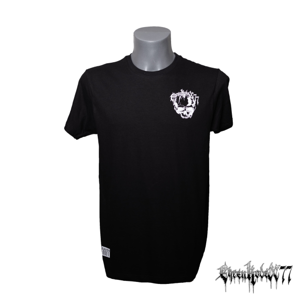 Classic Street-Line T-Shirt "Ehrenkodex77", Totenkopf, schwarz - weiß, hochwertiger Siebdruck